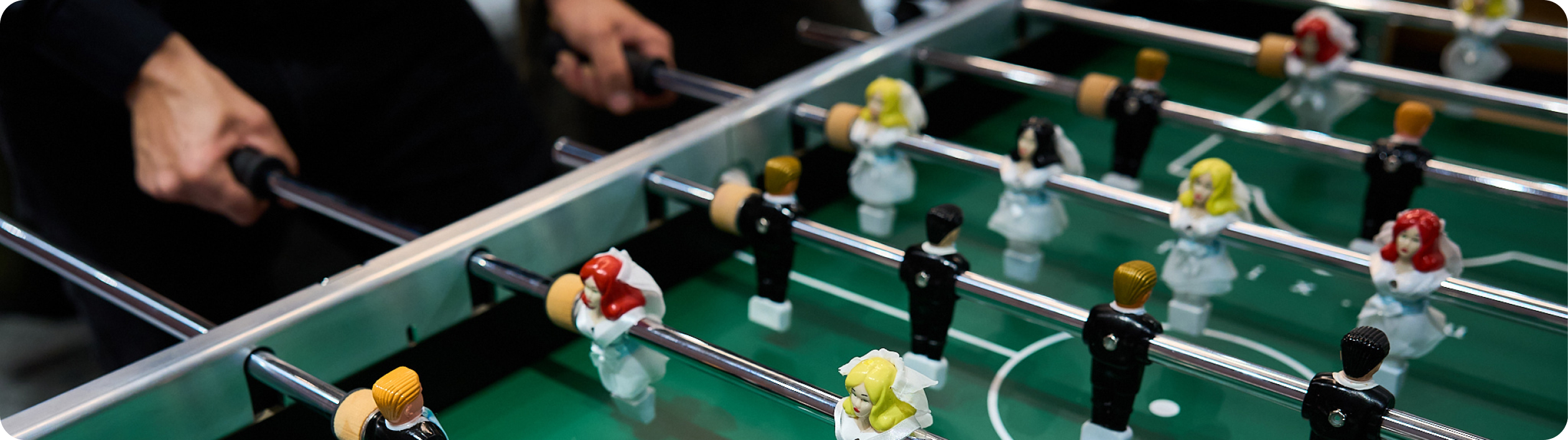 Csocsó játék esküvőn